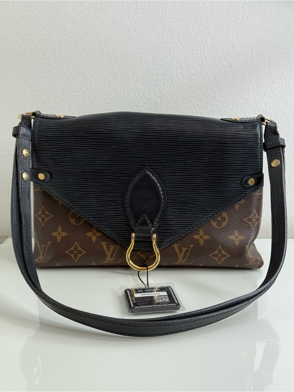Louis Vuitton Epi Black and Monogram Saint Michel